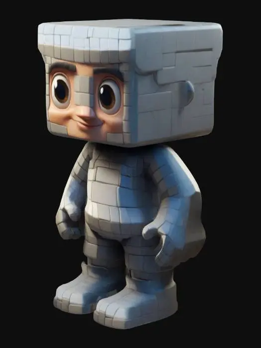 3D model for Cubic-style character