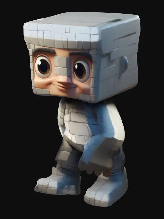 3D model for Cubic-style character