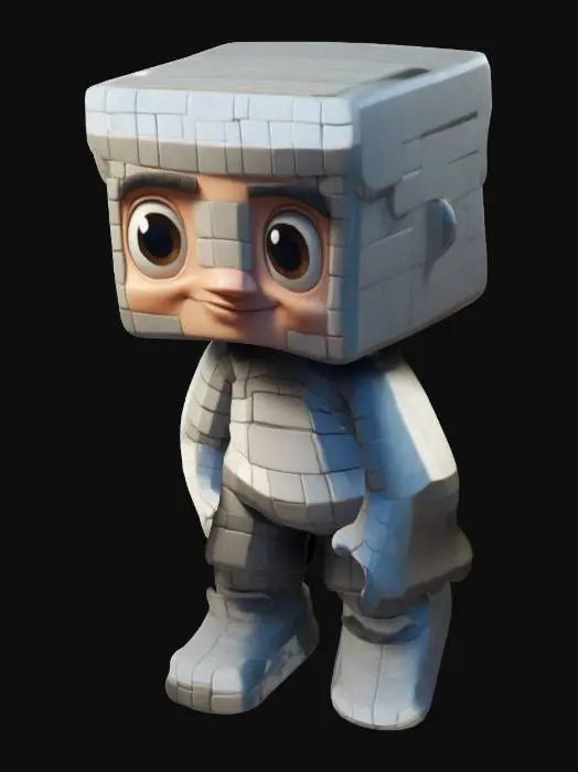 3D model for Cubic-style character