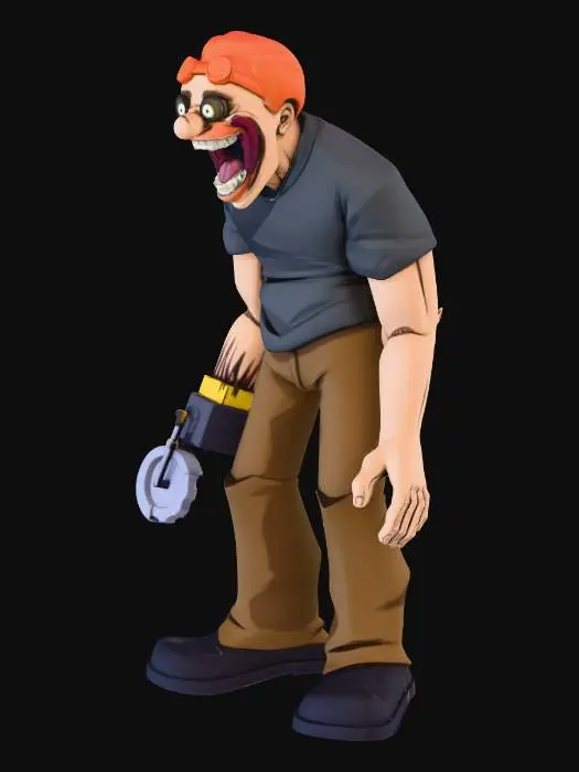 3D model for Does evil things guy