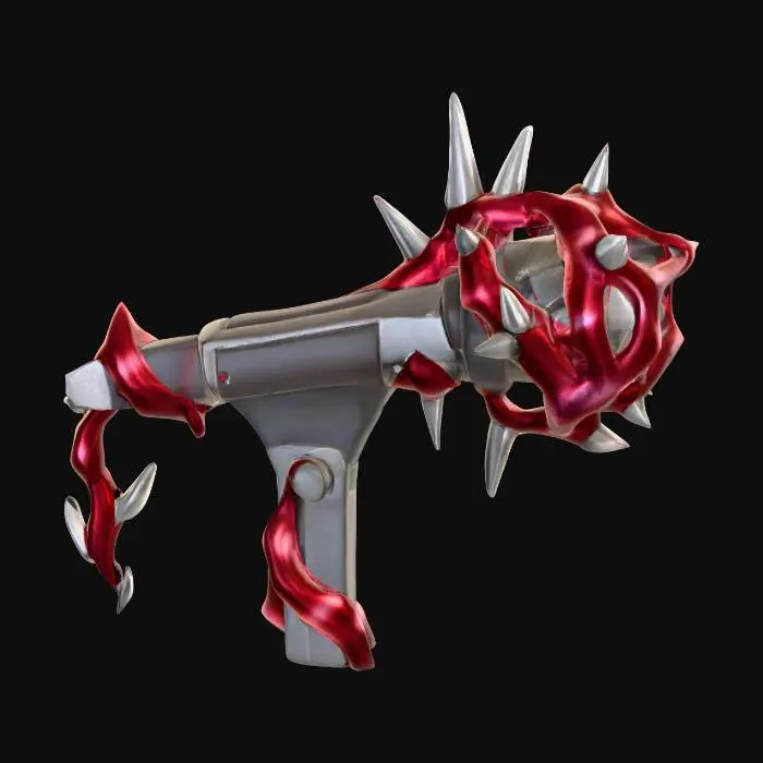 3D model for Spiked Red Microphone