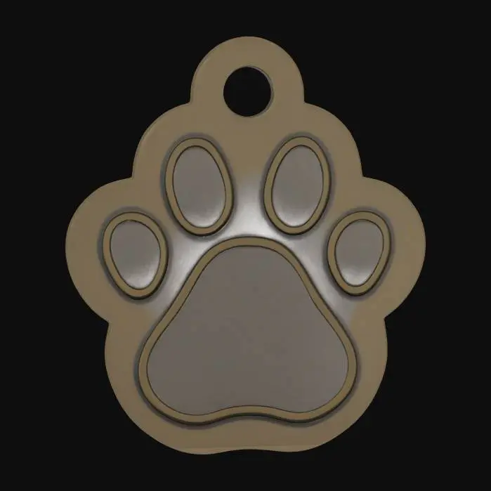 3D model for Paw Medallion