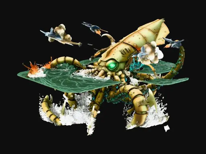 3D model for Mechanical Kraken Unleashed