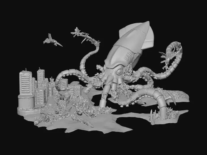 3D model for Mecha Kraken Unleashed