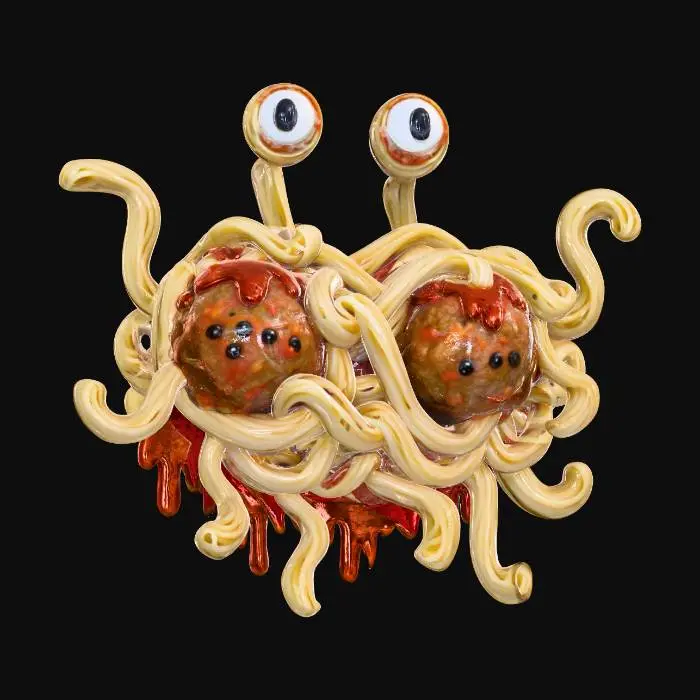 3D model for Flying Spaghetti Monster