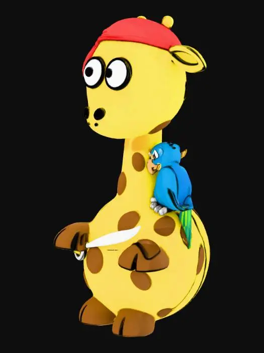 3D model for Pirate Giraffe