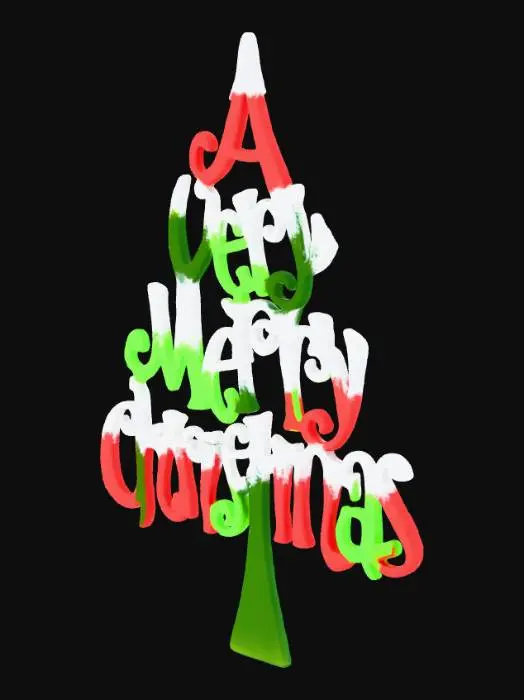 3D model for Festive Tree Greeting, #Christmas2025#