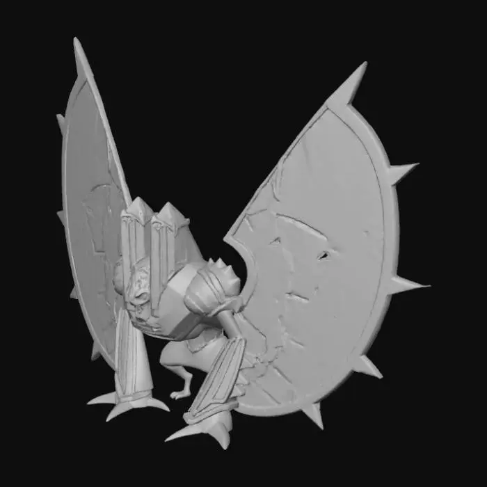 3D model for Stained Glass Guardian