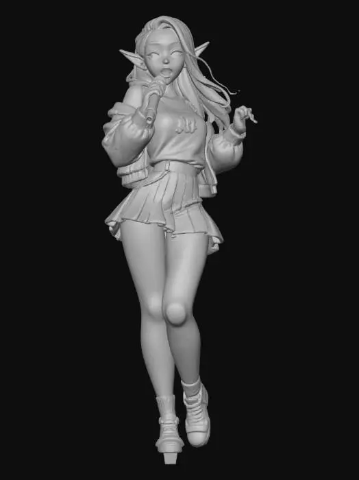 3D model for Concert Elf Singer