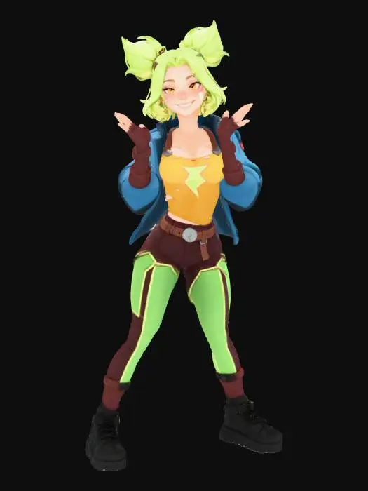 3D model for Green smirk