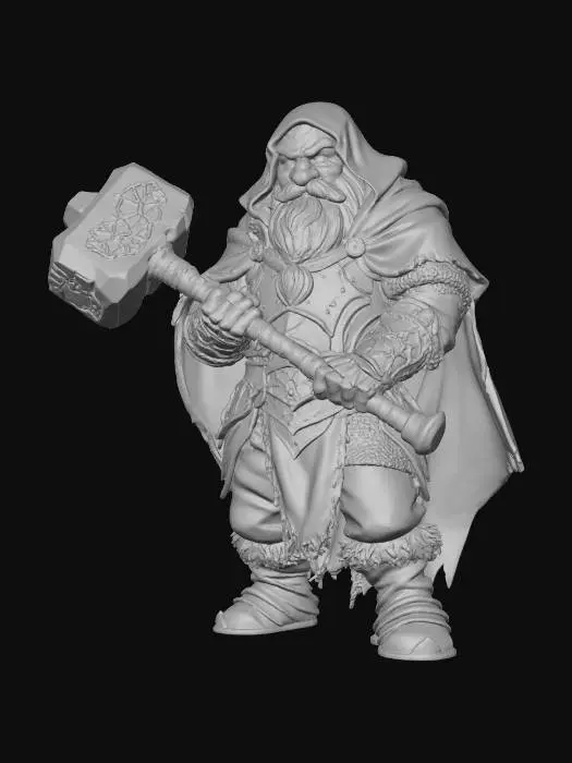 3D model for Dwarven Forgekeeper