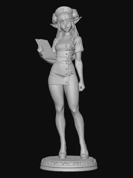 3D model for Nurse Sprite in Pastel Hospital