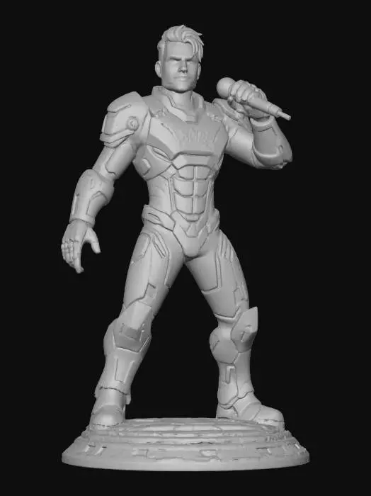 3D model for Российский певец Шаман в стиле Overwatch 2