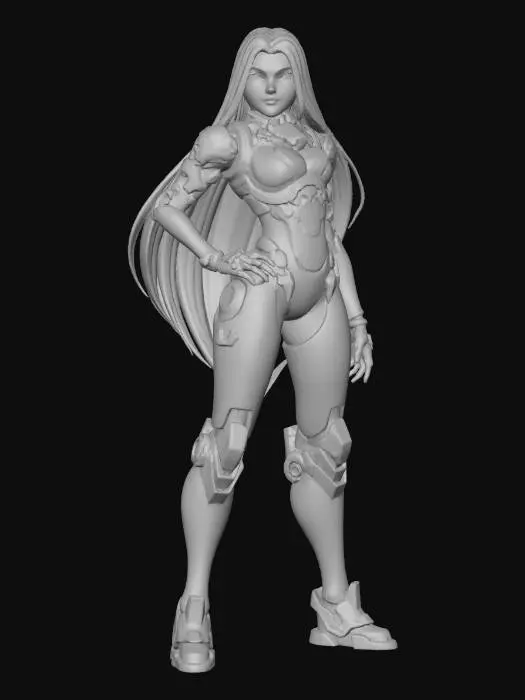 3D model for Екатерина Музилина, персонаж Overwatch 2.