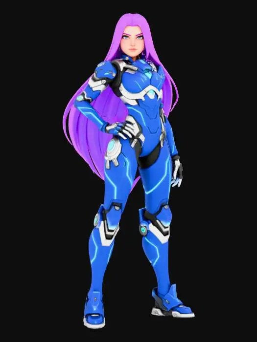 3D model for Екатерина Музилина, персонаж Overwatch 2.