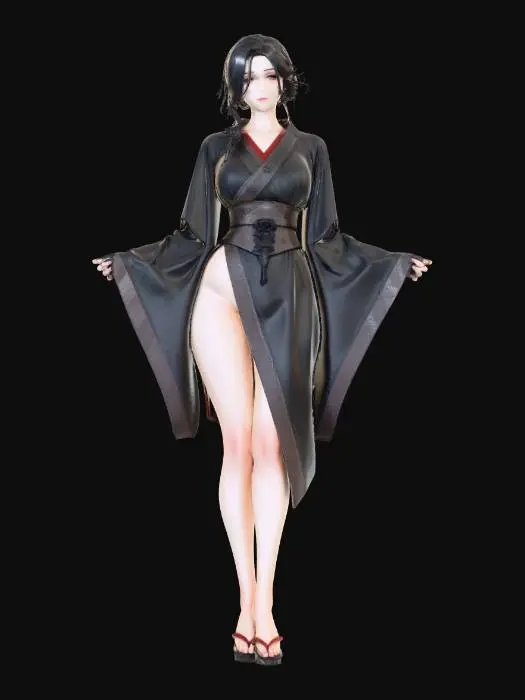 3D model for Kimono Elegance