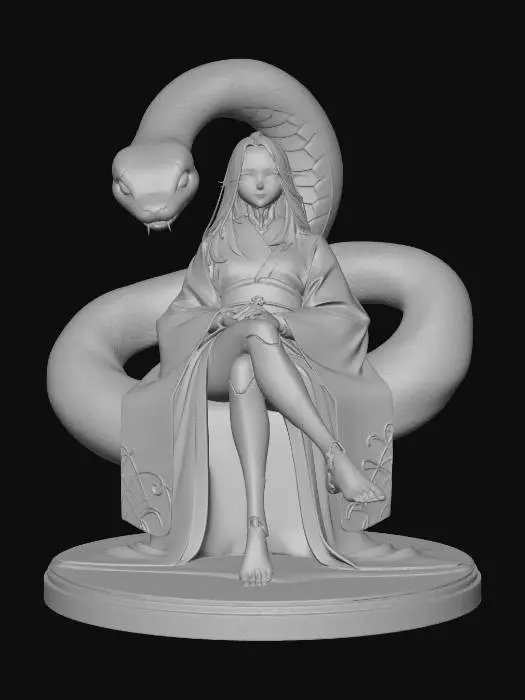 3D model for Serpentine Elegance