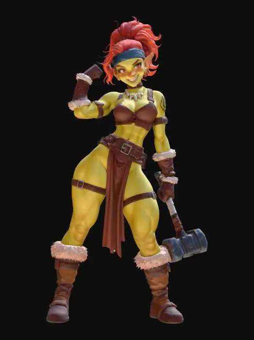 3D model for Goblin Warrior at Dawn