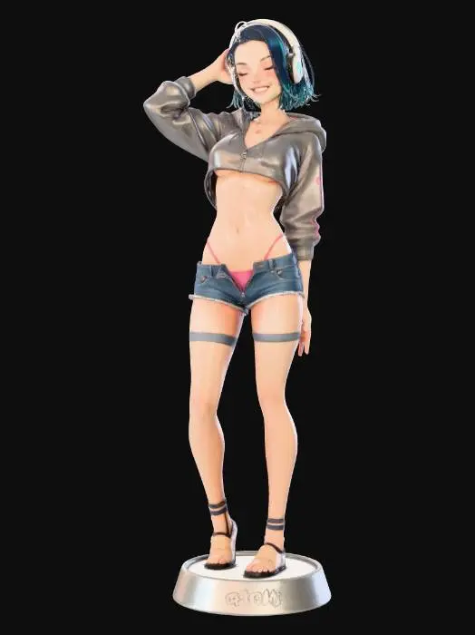 3D model for Harmony in Blue and Gray