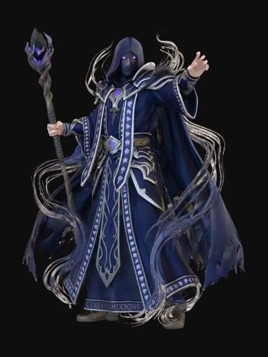 3D model for Shadowmage of the Violet Veil