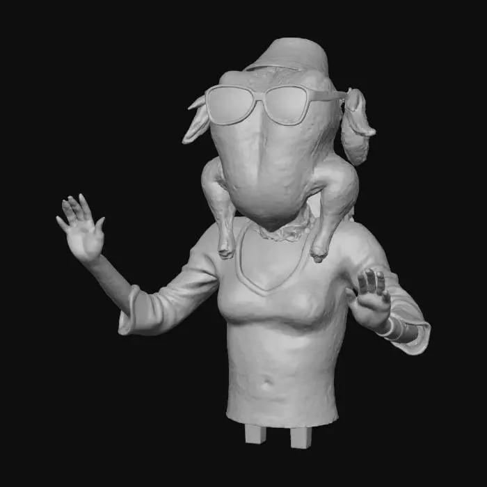 3D model for Turkey Head Spectacle, #Thanksgiving#