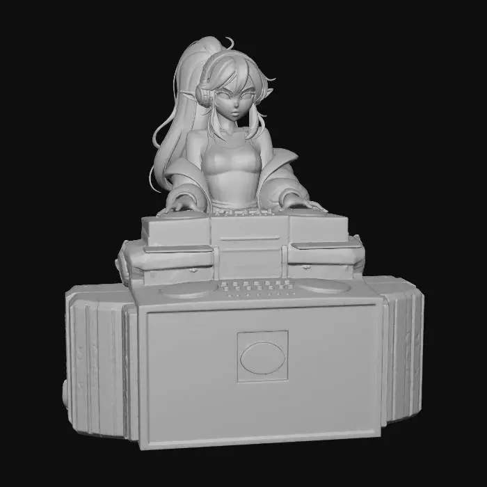 3D model for Pink DJ