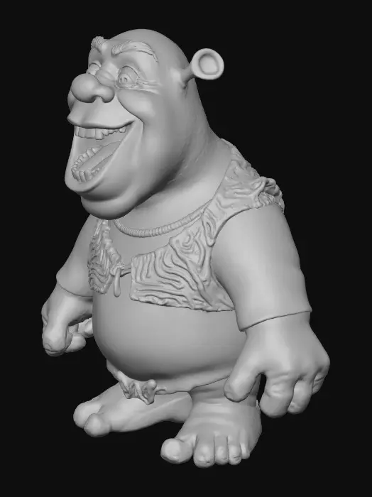 3D model for quero a cabeça do shreck personagem Disney