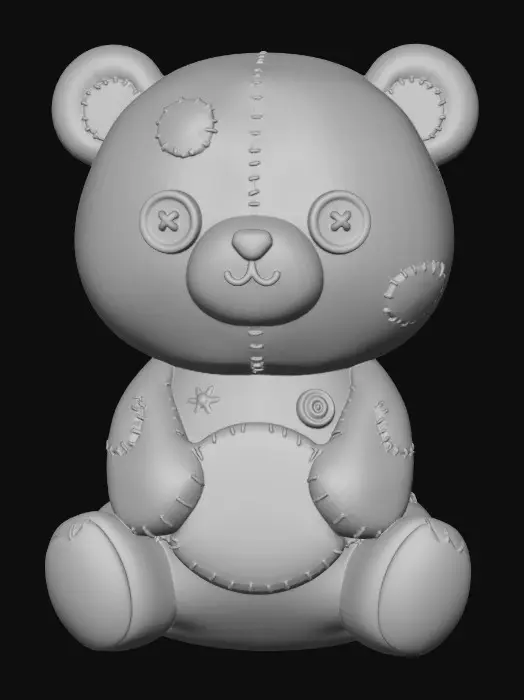 3D model for Patchwork Bear