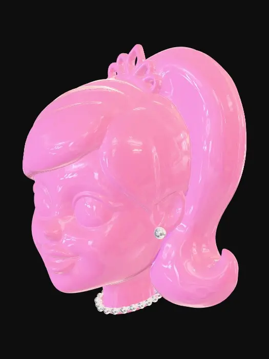 3D model for Pink Princess Head