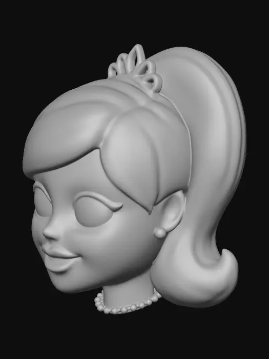 3D model for Pink Princess Head