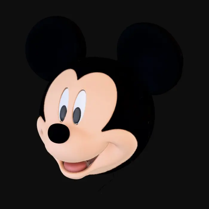 3D model for faz a cabeça do Mickey