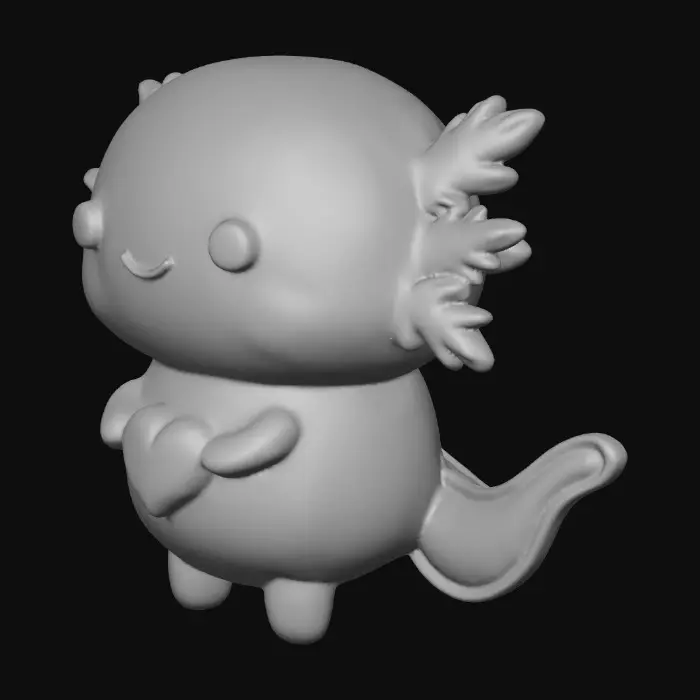 3D model for Smiling Axolotl Friend