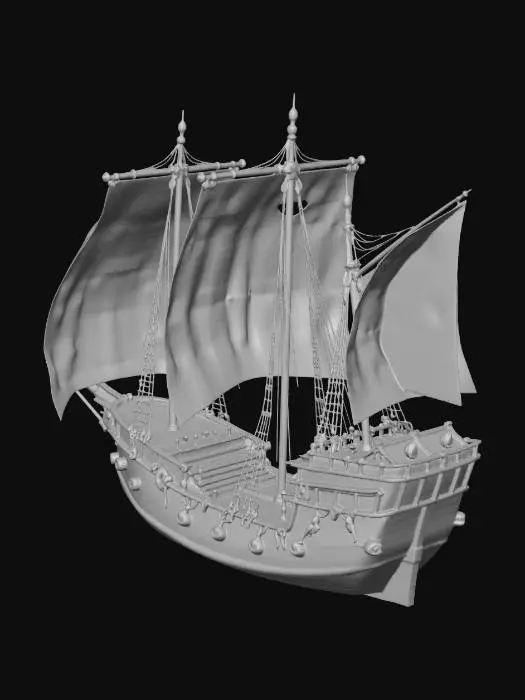 3D model for Medieval ship 1