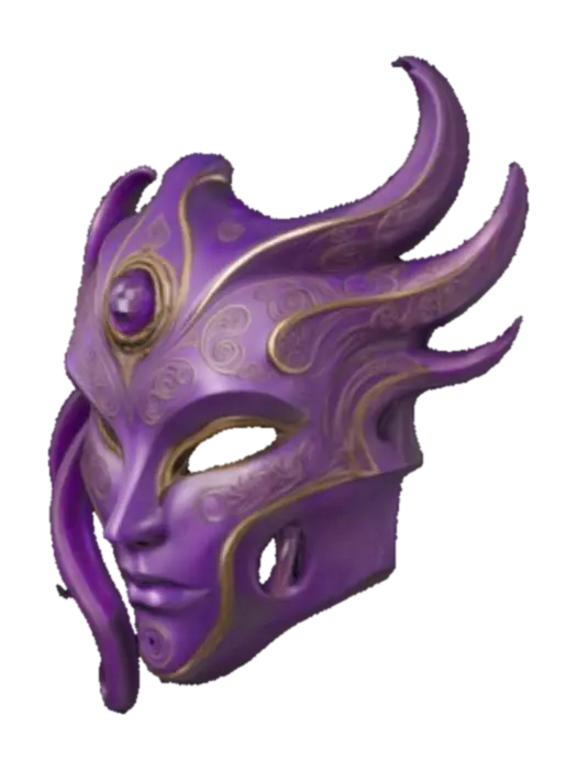 Mask of slaanesh - Warhammer40k 3D model, vytvořený pomocí AI