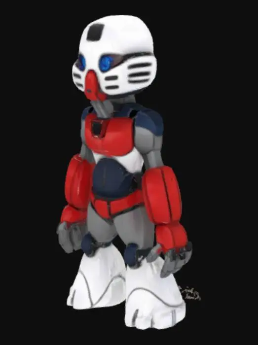 3D model for Bionicle Matoran ice and fire