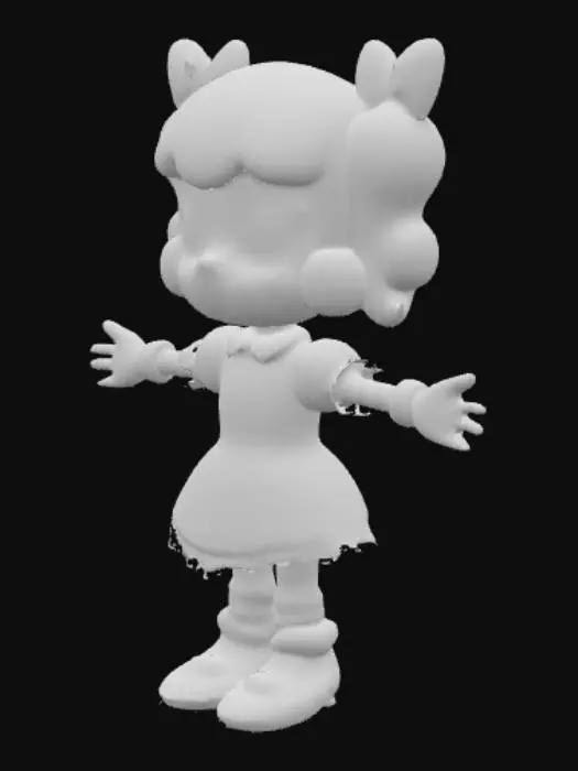 3D model for Sonic oc little girl 