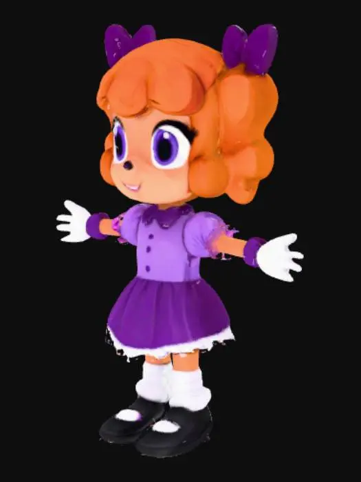 3D model for Sonic oc little girl 