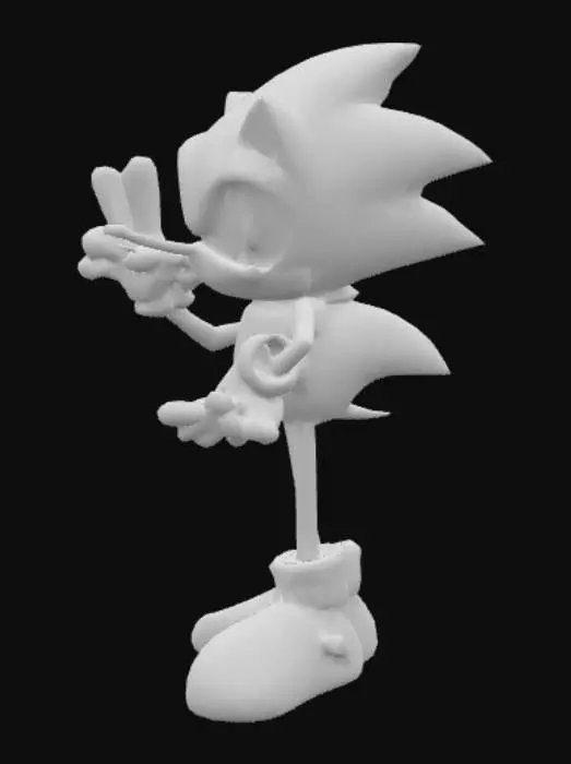 3D model for Sonic the hedgehog 