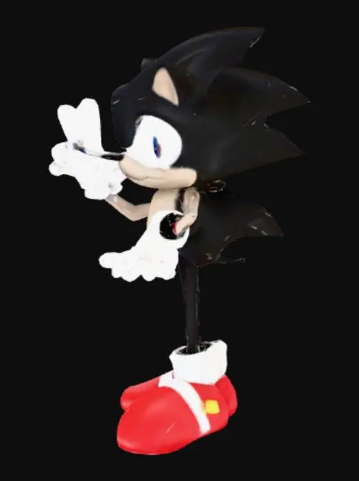 3D model for Sonic the hedgehog 