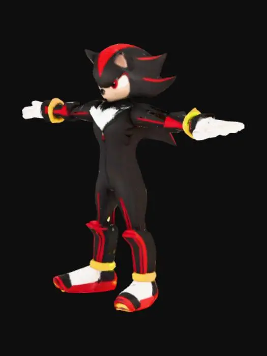 3D model for Shadow the hedgehog 