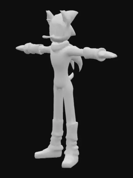 3D model for Sonic the hedgehog 