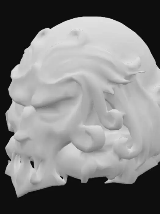3D model for Warhammer blood angels space marine helmet 