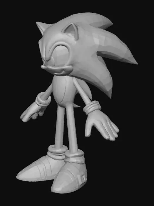 3D model for Sonic the Hedgehog