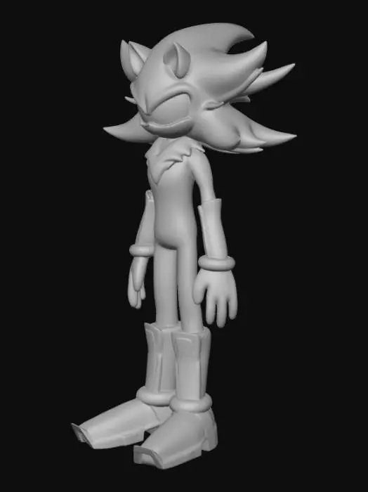 3D model for Shadow the hedgehog