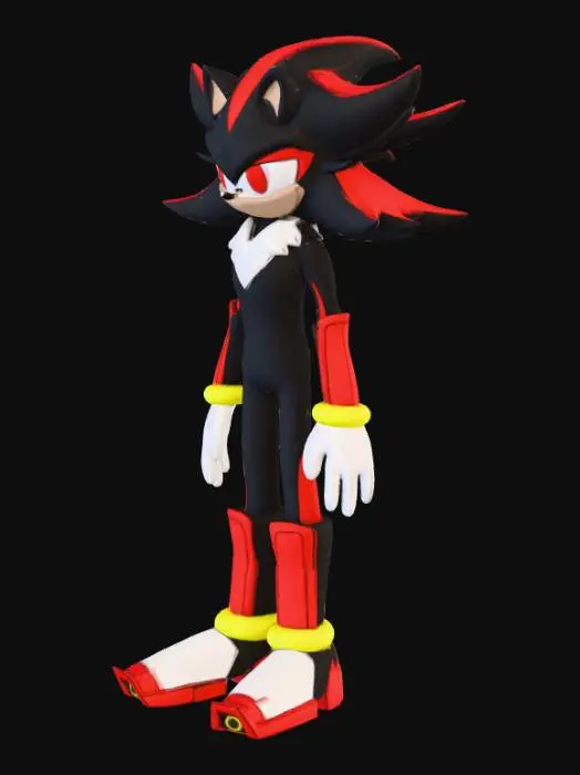 3D model for Shadow the hedgehog