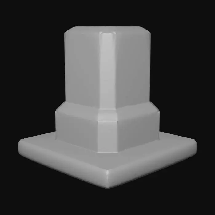 3D model for Builder Base Wall Post