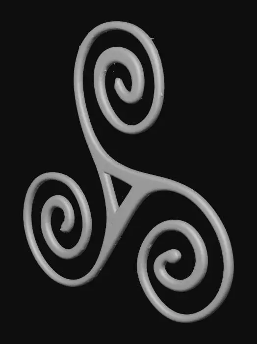 3D model for Triskelion Symbol