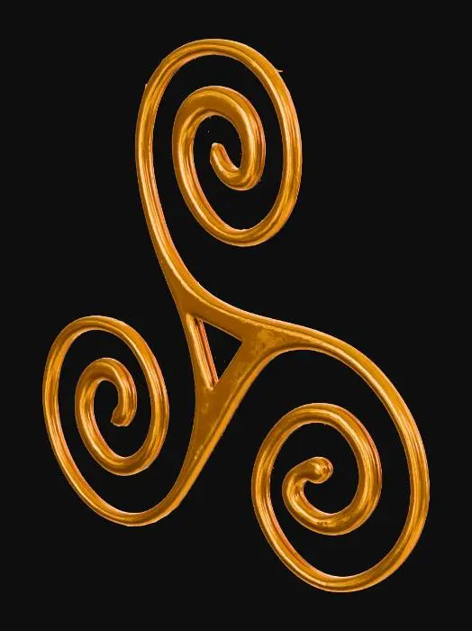 3D model for Triskelion Symbol