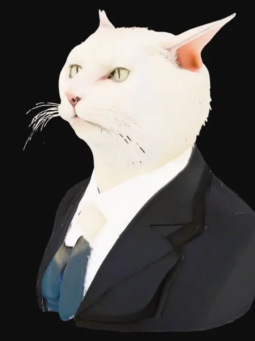 3D model for Business Cat