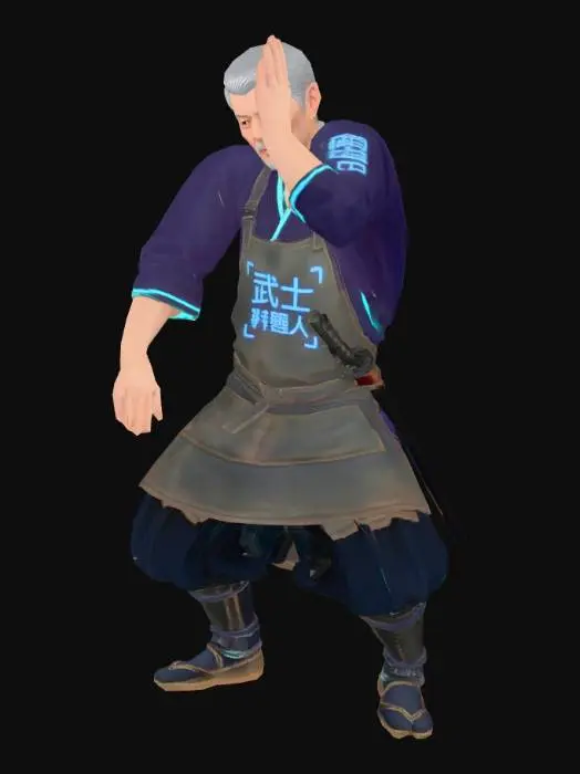 3D model for Samurai Chef